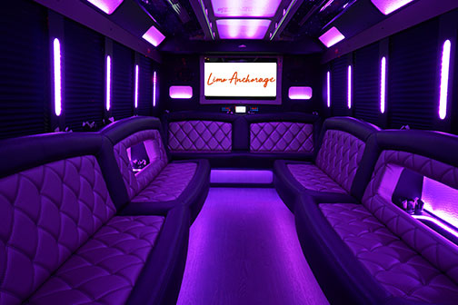 party bus couches